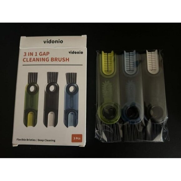 New 3 in 1 Cup Lid Gap Cleaning Brush Set, Multifunctional Insulation Cleaner - Picture 1 of 3